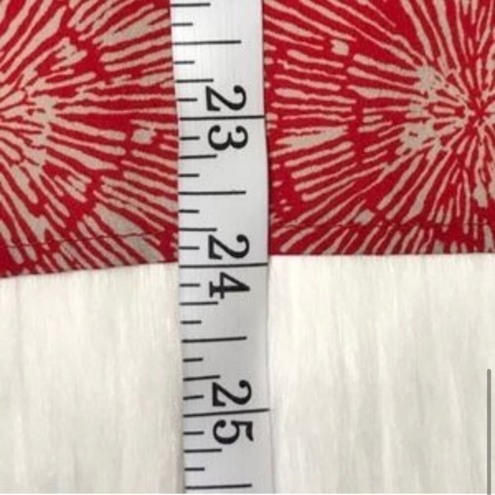 Audrey 3+1 red low high blouse zipper in back sz S - Picture 4 of 5